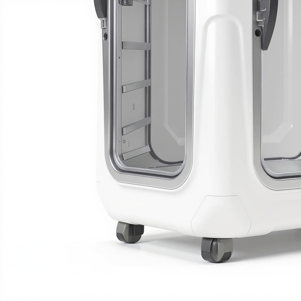 High-Density PVC Portable Hyperbaric Chamber – 30 x 24 x 36 in, White, Modern view 2
