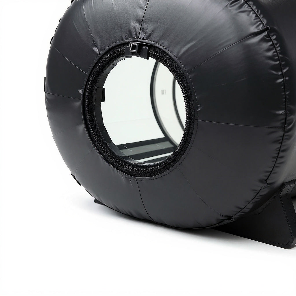 Nylon Hyperbaric Chamber – 36 x 36 x 80 in, Black, Portable view 2