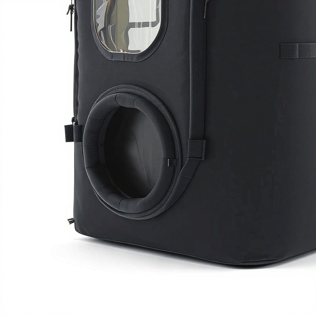 Durable Fabric Portable Hyperbaric Chamber – 78 x 82 x 210 cm, Black, Modern view 2