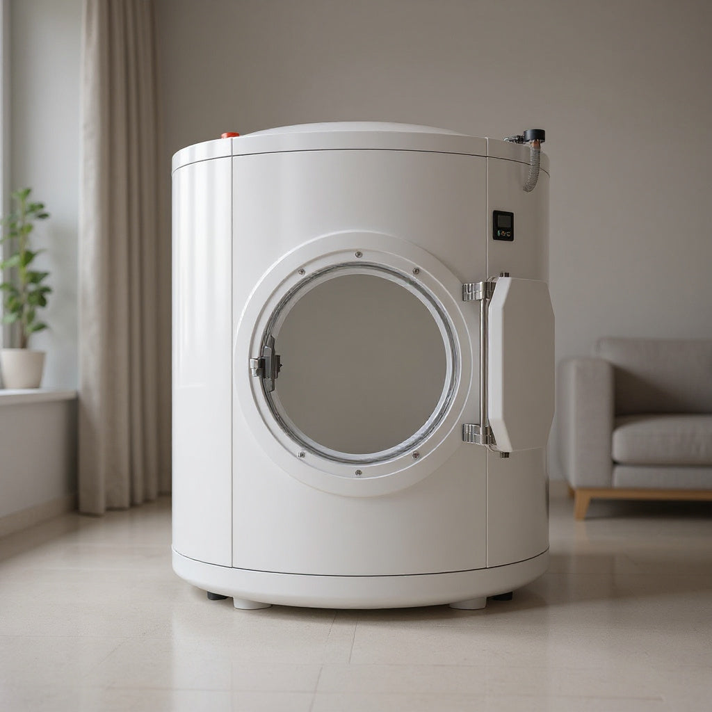 High-Density Polyethylene Portable Hyperbaric Chamber – 30 x 25 x 28 in, White, Modern view 5