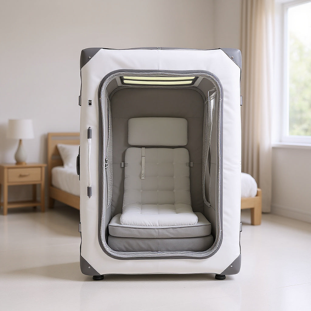 High-Strength Nylon Hyperbaric Oxygen Chamber – 71 x 86 x 122 cm, Compact, Portable view 5