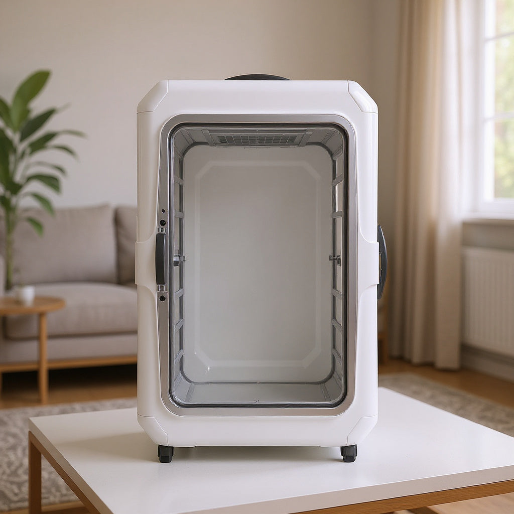 High-Density PVC Portable Hyperbaric Chamber – 30 x 24 x 36 in, White, Modern view 5