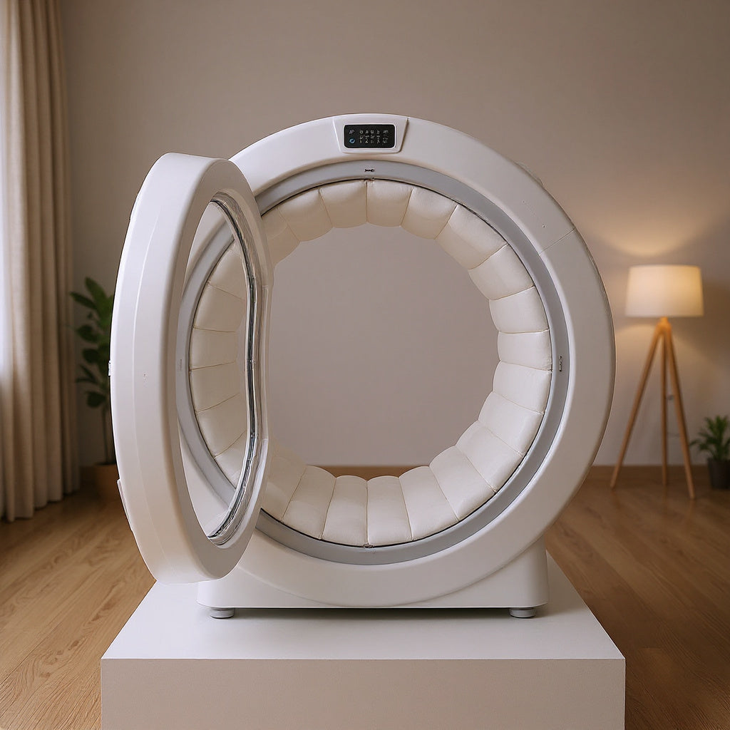High-Strength PVC Portable Hyperbaric Chamber – 84 x 66 x 72 inches, White, Modern view 5