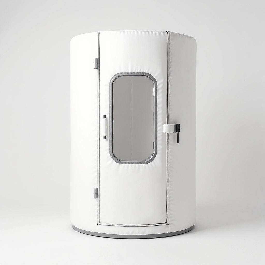 Medical-Grade Fabric Vertical Flow Hyperbaric Oxygen Therapy System – Compact Design, 30" x 60", White view 5