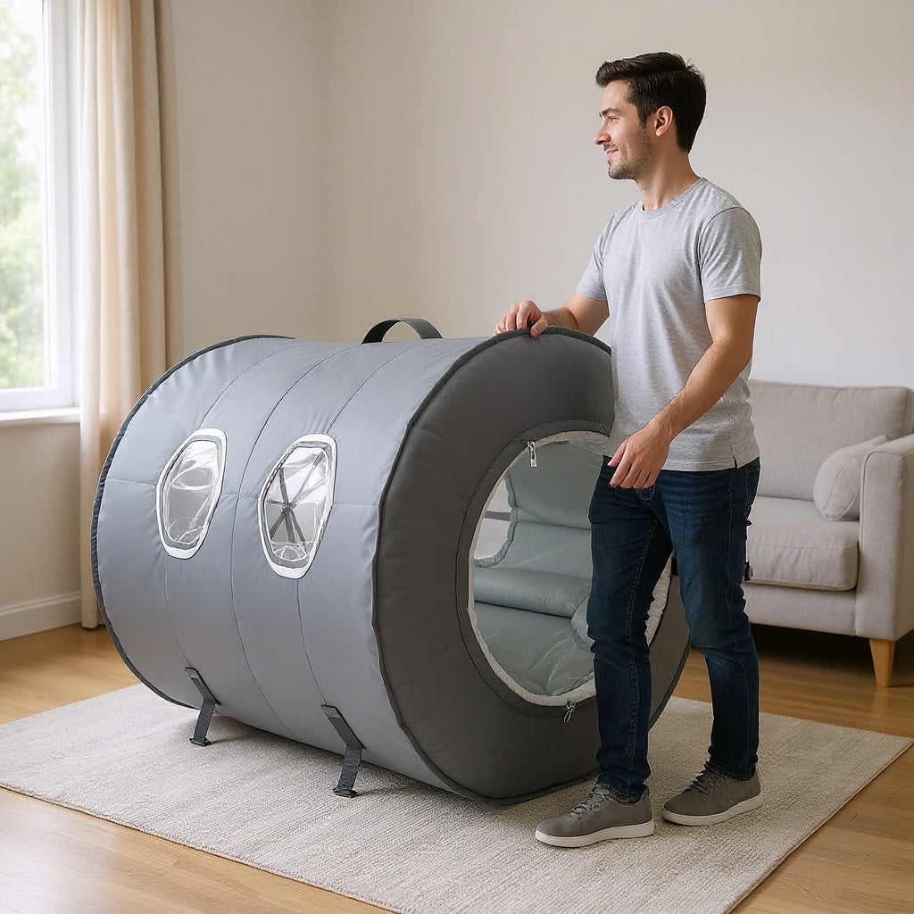 Soft Fabric Portable Hyperbaric Chamber – 30 x 30 x 76 in, Lightweight, Compact view 6