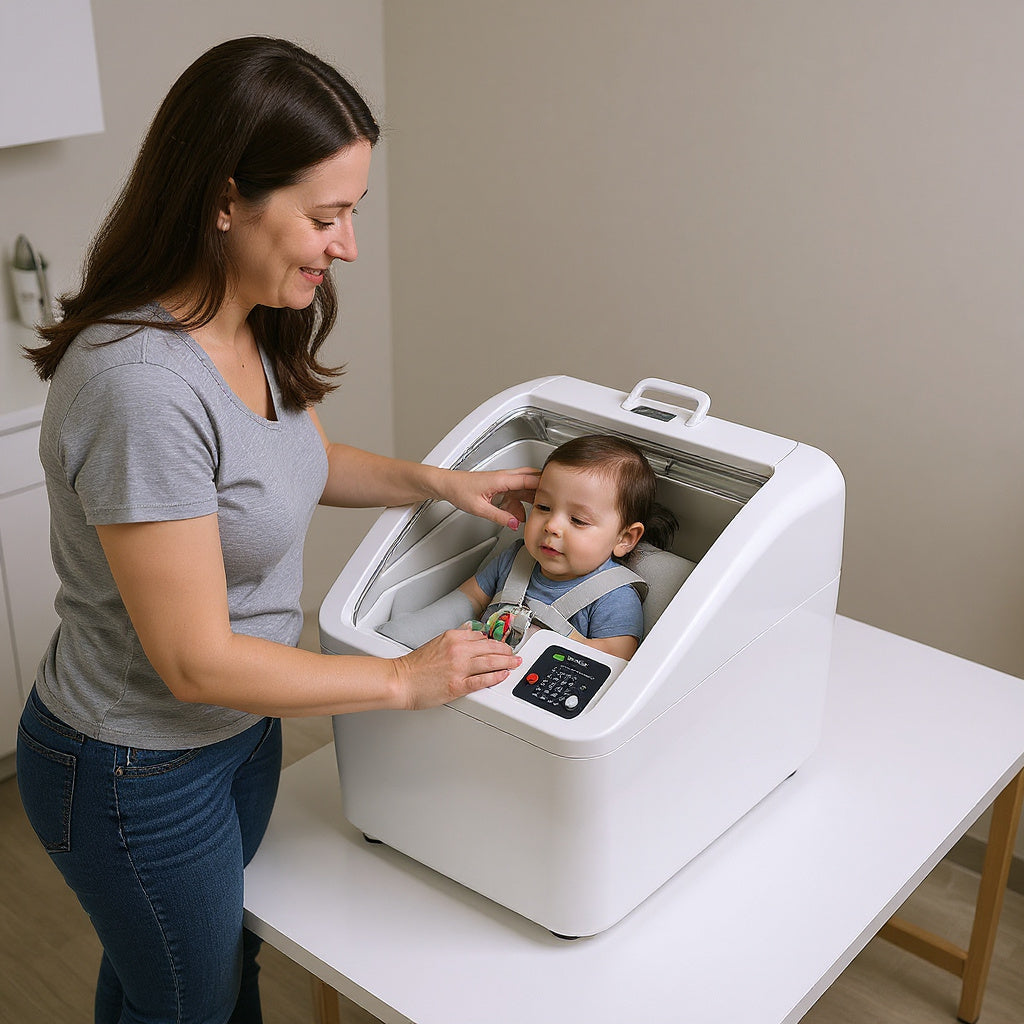Medical-Grade Plastic Hyperbaric Oxygen Therapy System – Portable, 30in L x 18in W, White view 6