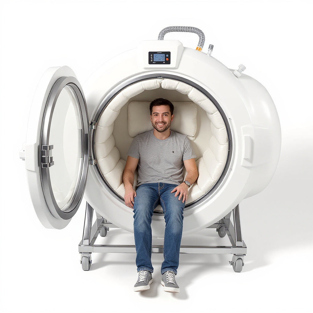 Medical-Grade Hyperbaric Chamber – Portable Design, 72" Length, White view 6
