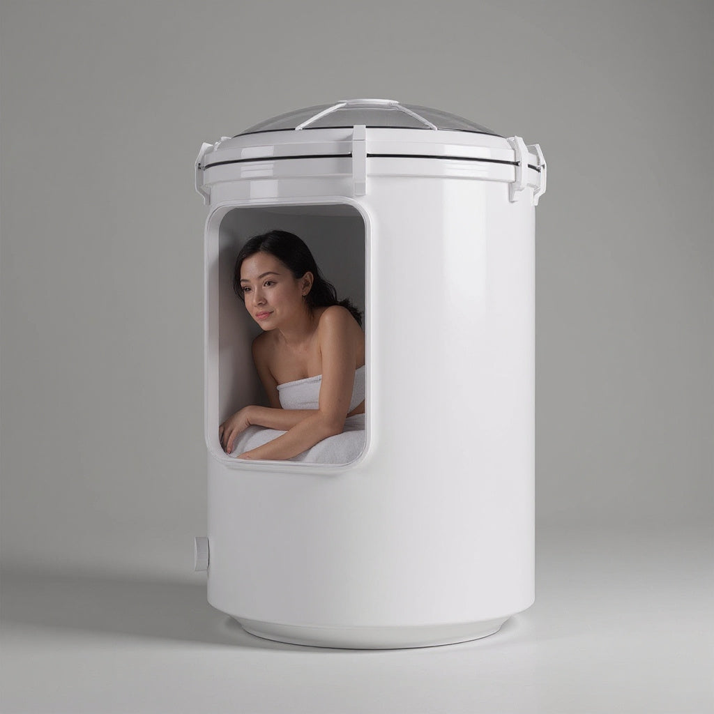 Polycarbonate Hyperbaric Chamber – 24 x 48 x 24 in, White, Compact view 6