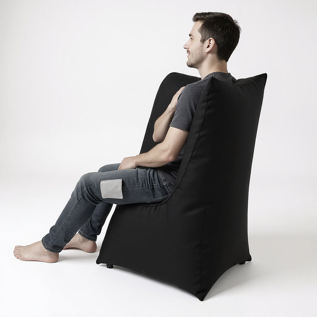 Memory Foam Comfort Cushion – 18 x 24 Inches, Soft Support, Black view 6