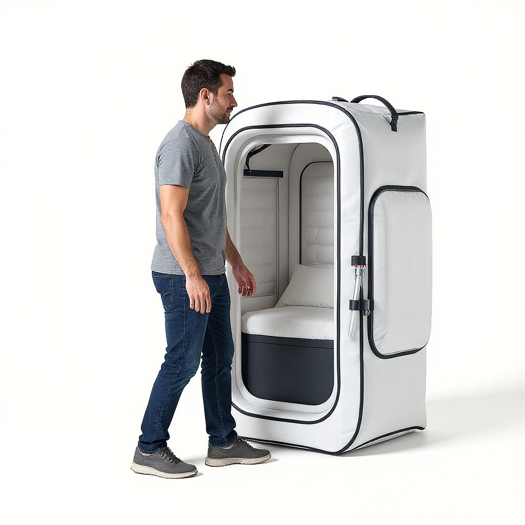 Durable Nylon Portable Hyperbaric Chamber – 72 x 36 x 36 in, Modern, Functional view 6