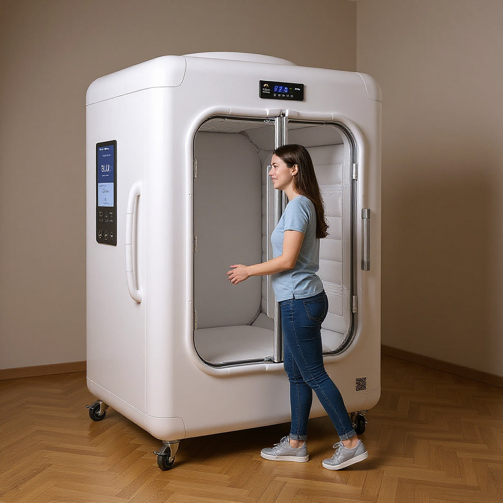 Medical-Grade Portable Hyperbaric Oxygen Chamber – 80 x 70 x 50 in, Compact, Modern view 6