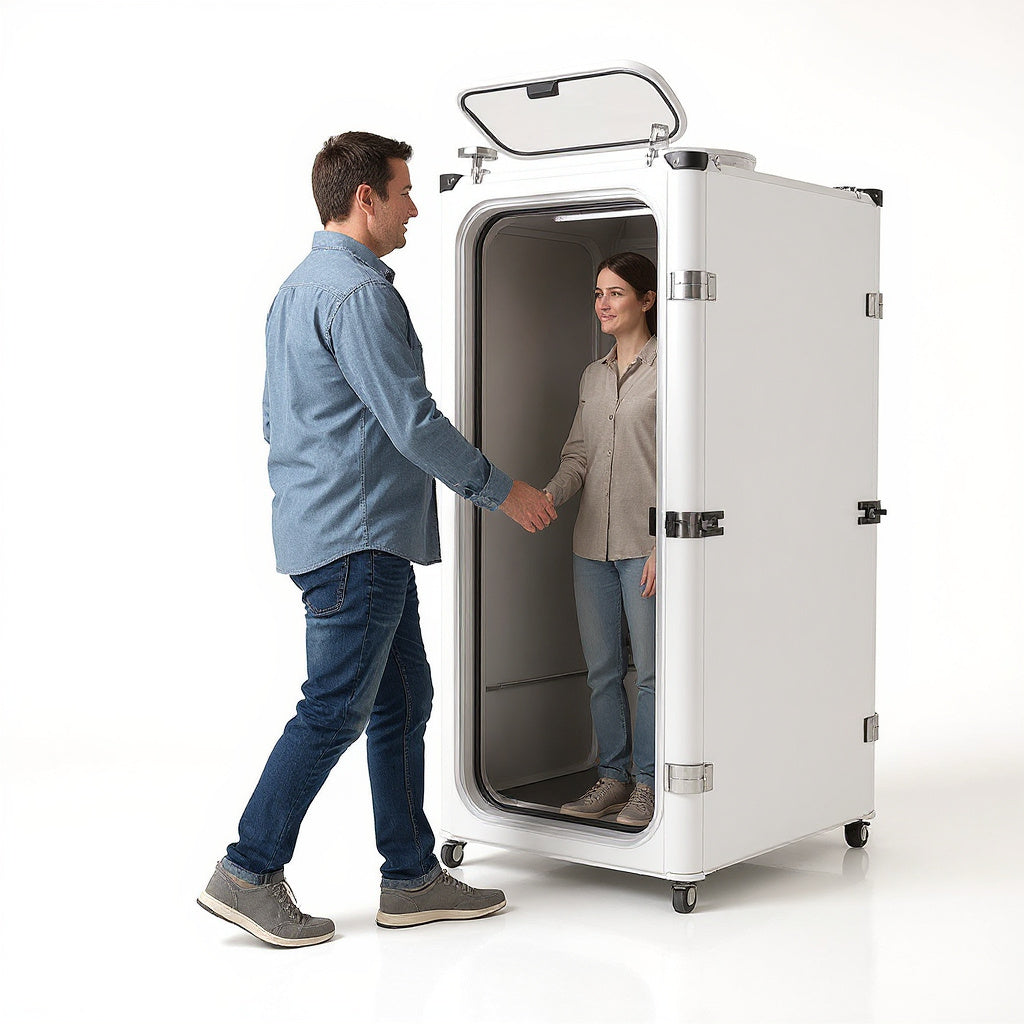 Plastic Portable Hyperbaric Chamber – 30 x 24 x 36 in, Matte Finish, Minimalist view 6