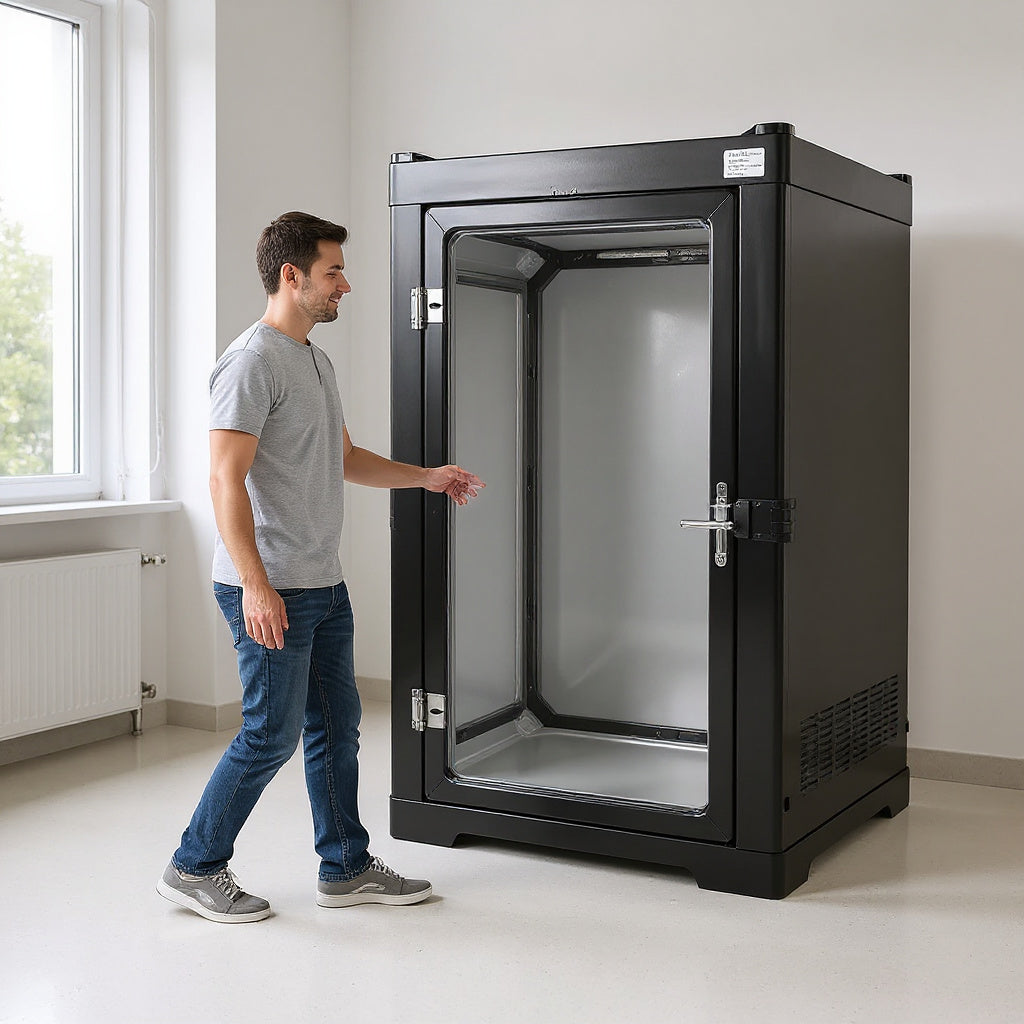 PVC Portable Hyperbaric Chamber – 48 x 28 x 28 Inches, Black, Compact view 6