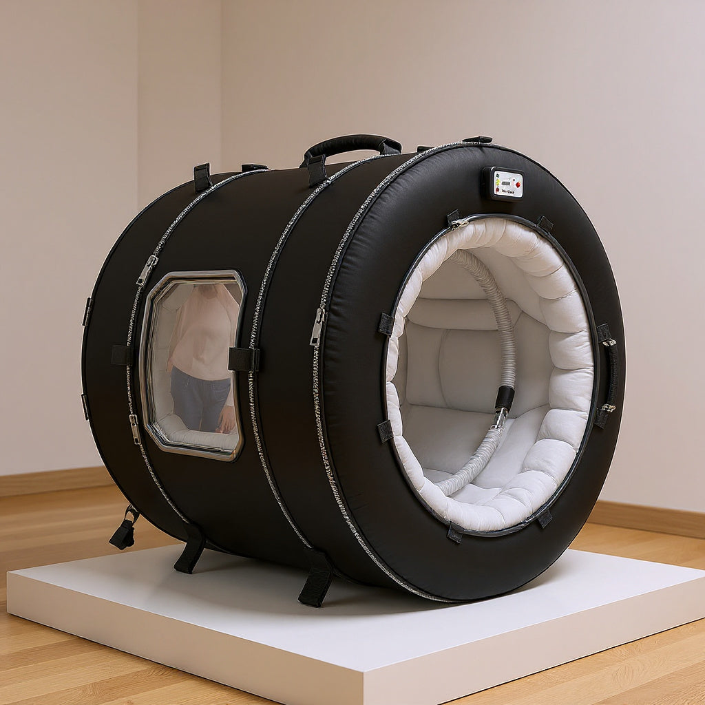 High-Density Nylon Portable Hyperbaric Chamber – 78 x 78 x 198 cm, PVC, Compact Design view 6