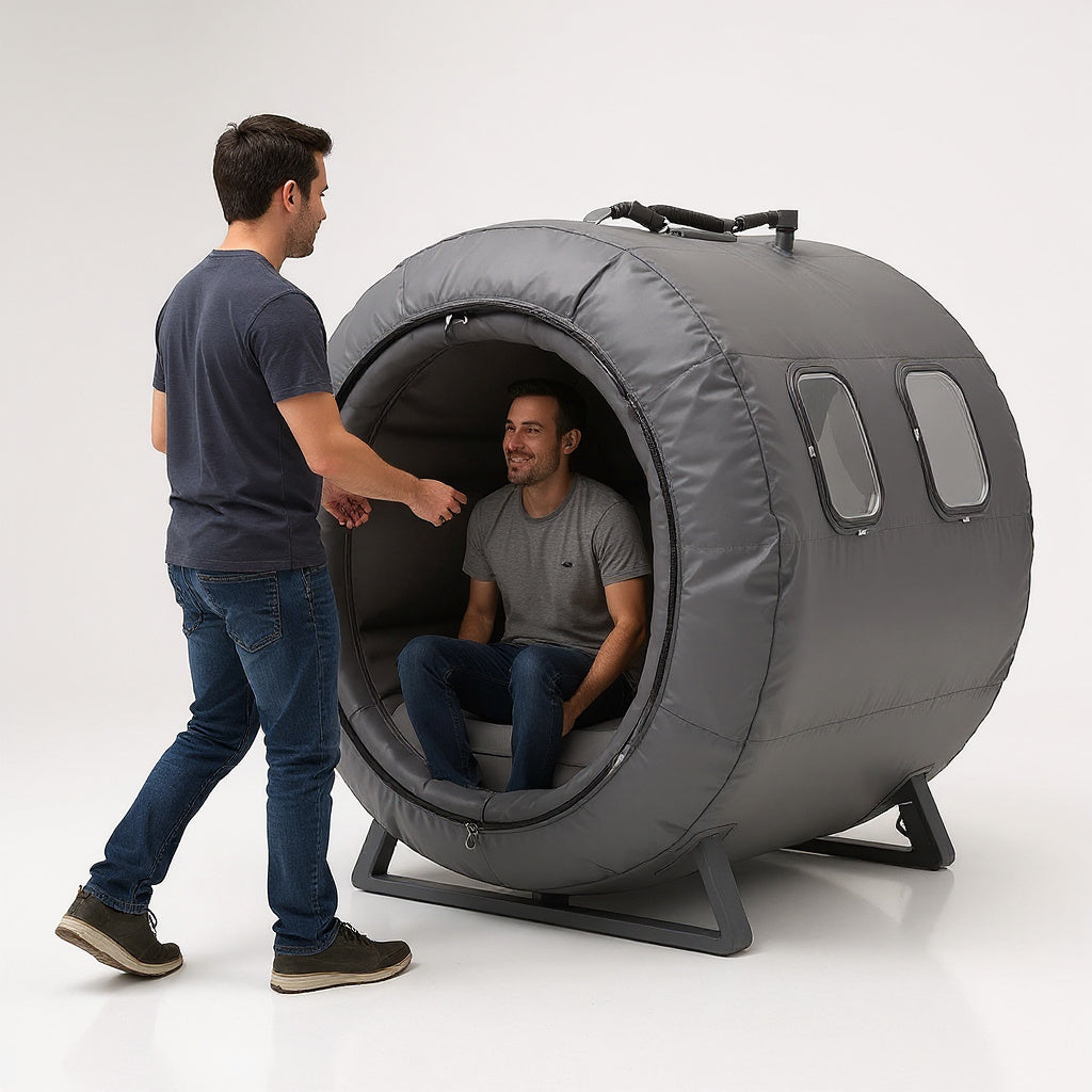 Durable Synthetic Fabric Portable Hyperbaric Chamber – 72 x 28 x 28 in, Modern, Sleek view 6