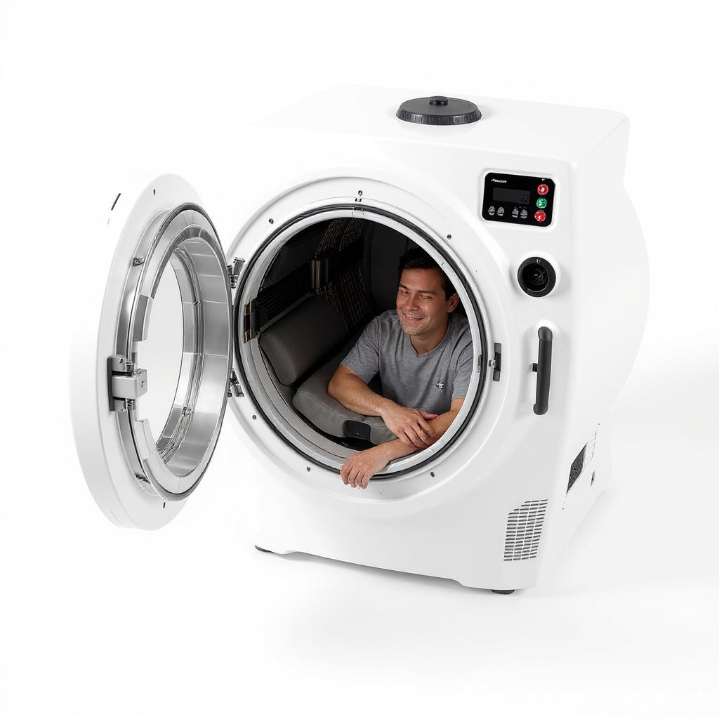 Plastic Hyperbaric Chamber – 36 x 28 x 28 in, White, Modern view 6