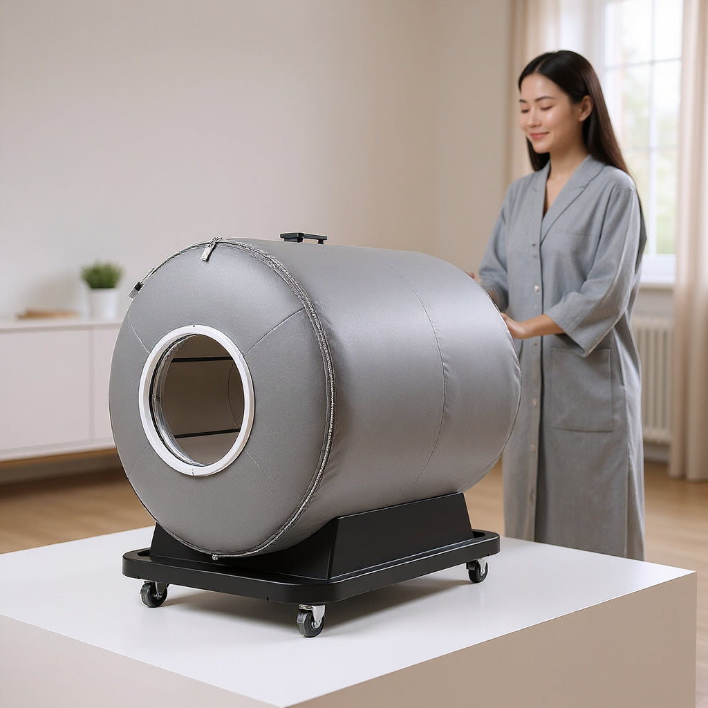 Nylon Portable Hyperbaric Chamber – 30 x 30 x 80 Inches, Gray, Compact view 7