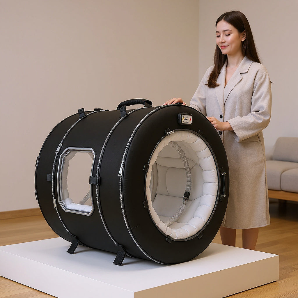 High-Density Nylon Portable Hyperbaric Chamber – 78 x 78 x 198 cm, PVC, Compact Design view 7