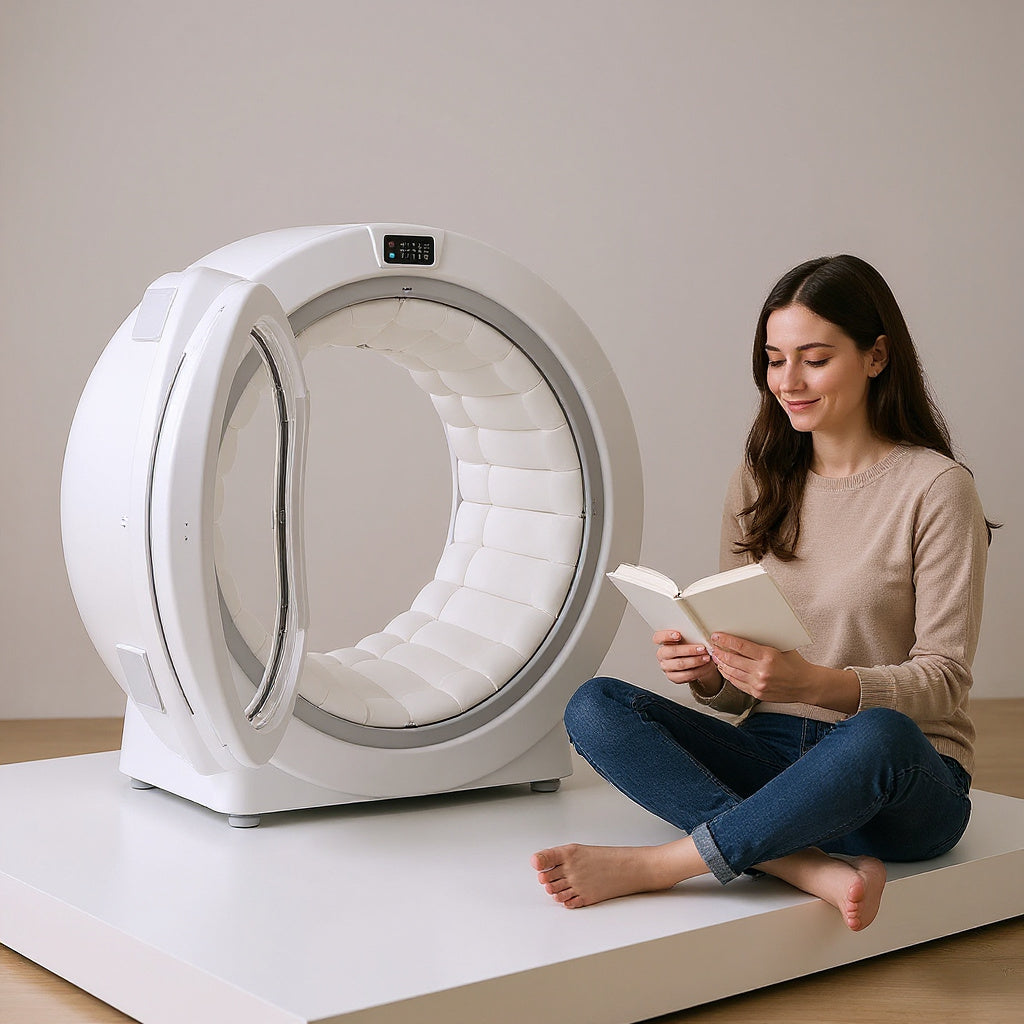 High-Strength PVC Portable Hyperbaric Chamber – 84 x 66 x 72 inches, White, Modern view 7