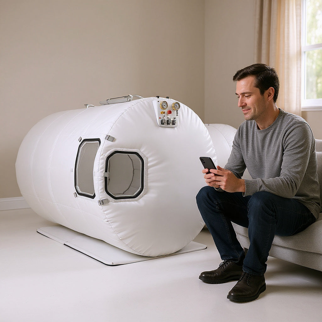 Durable Fabric Portable Hyperbaric Chamber – 78 x 32 x 32 in, Compact, Modern view 7