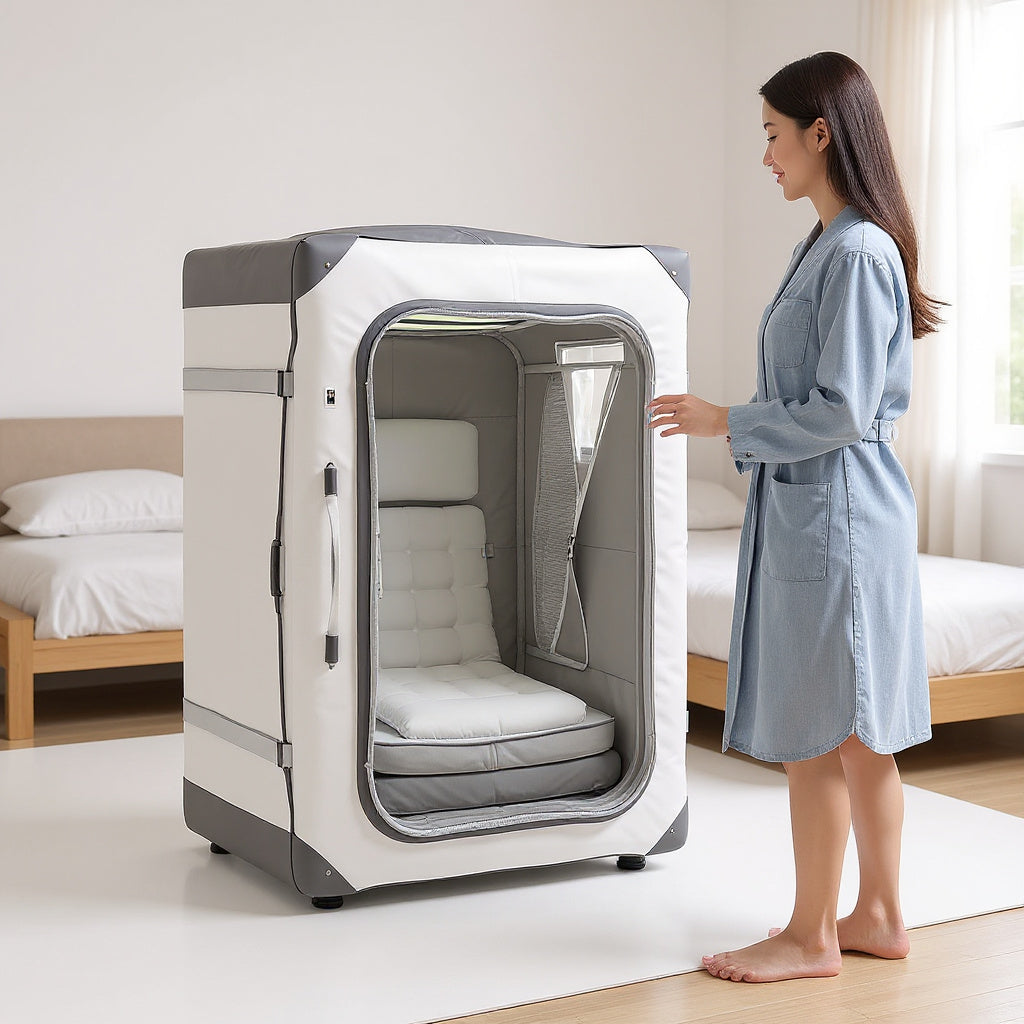 High-Strength Nylon Hyperbaric Oxygen Chamber – 71 x 86 x 122 cm, Compact, Portable view 7