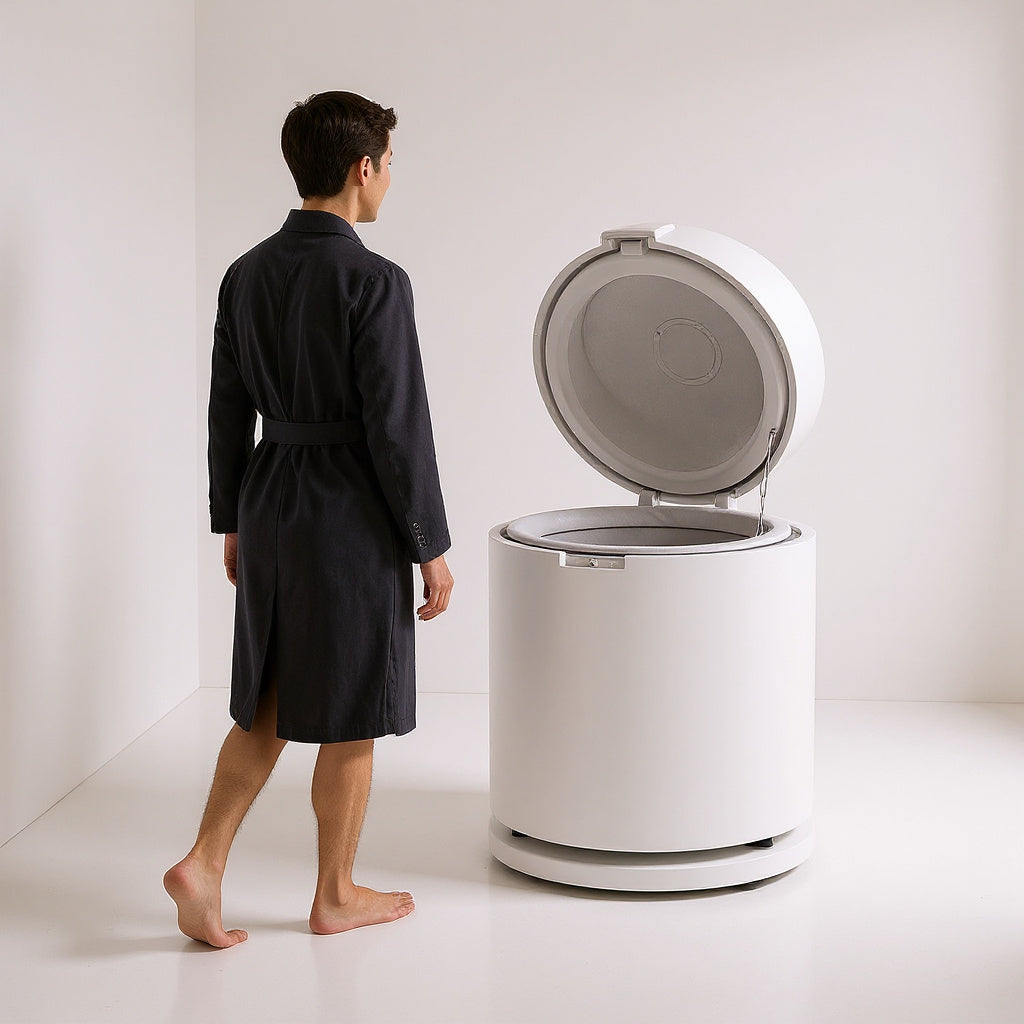 Medical-Grade Portable Hyperbaric Chamber – 72 x 28 x 30 in, White, Minimalist view 7