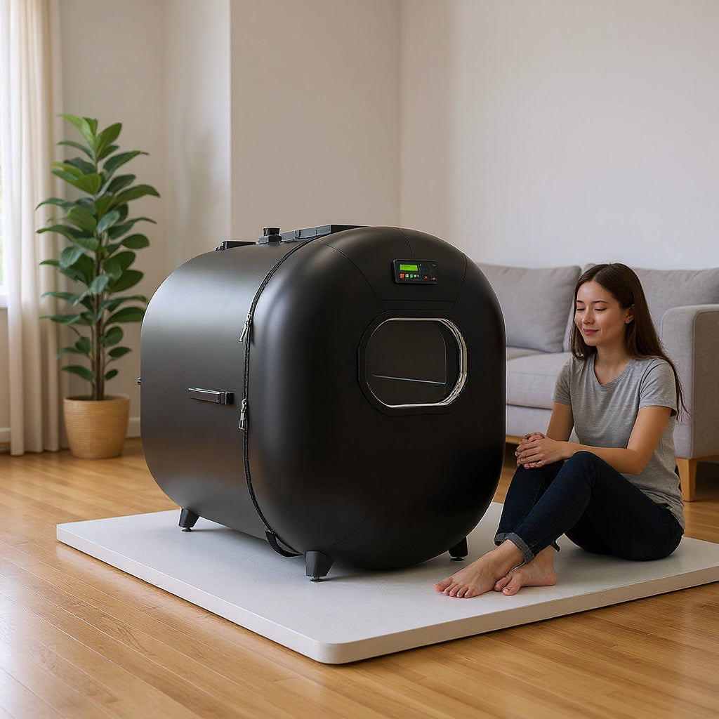 Medical-Grade PVC Portable Hyperbaric Chamber – 72 x 28 x 30 in, Black, Compact Design view 7