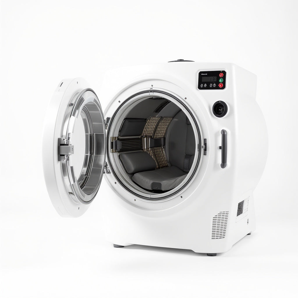 Plastic Hyperbaric Chamber – 36 x 28 x 28 in, White, Modern