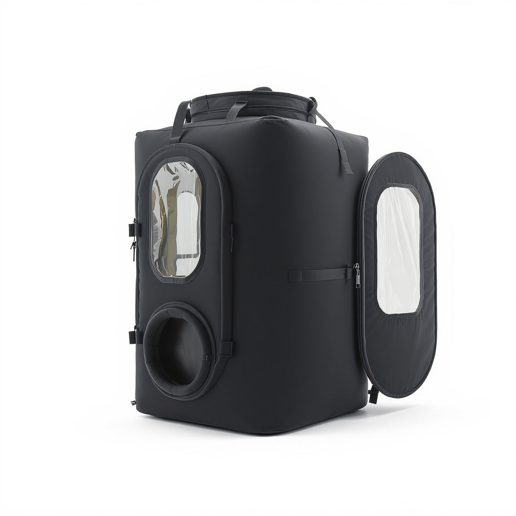 Durable Fabric Portable Hyperbaric Chamber – 78 x 82 x 210 cm, Black, Modern