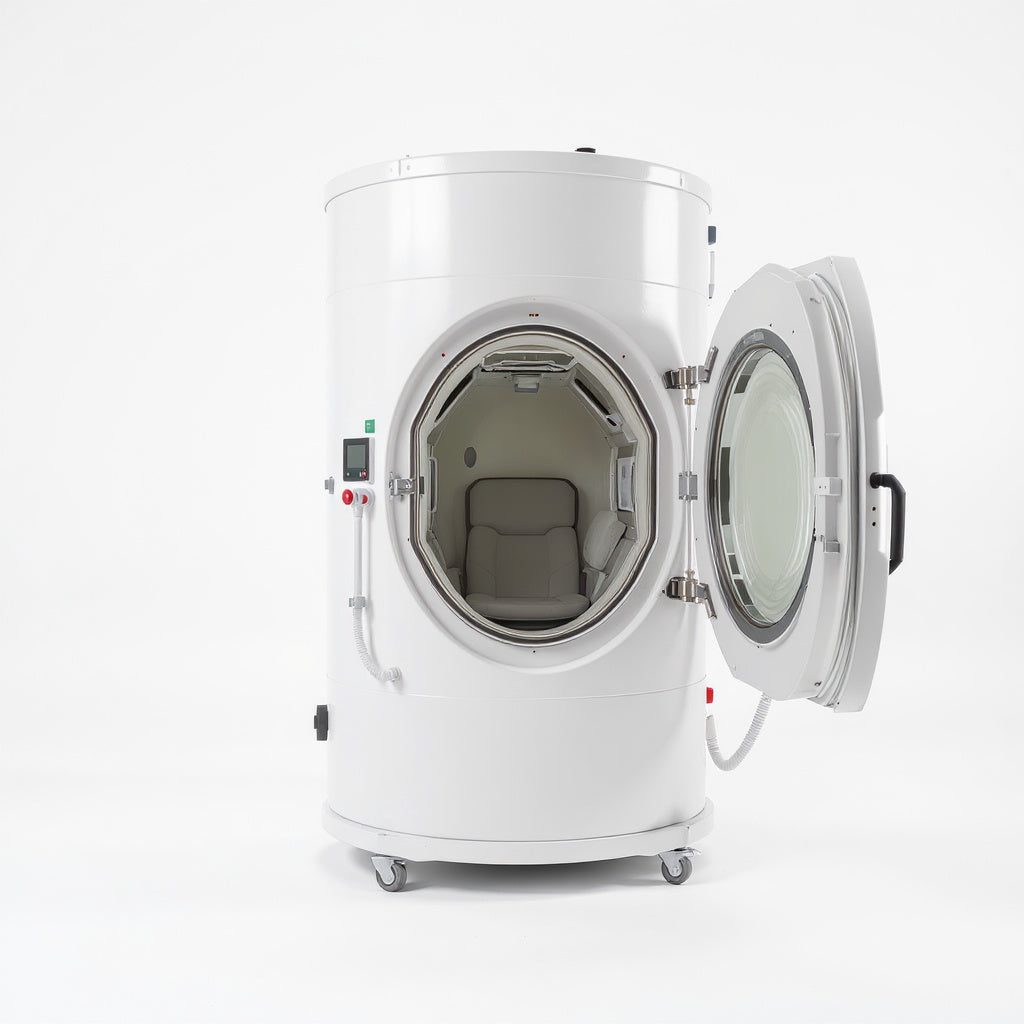Steel Portable Hyperbaric Oxygen Chamber – 78 x 36 x 36 Inches, White, Modern