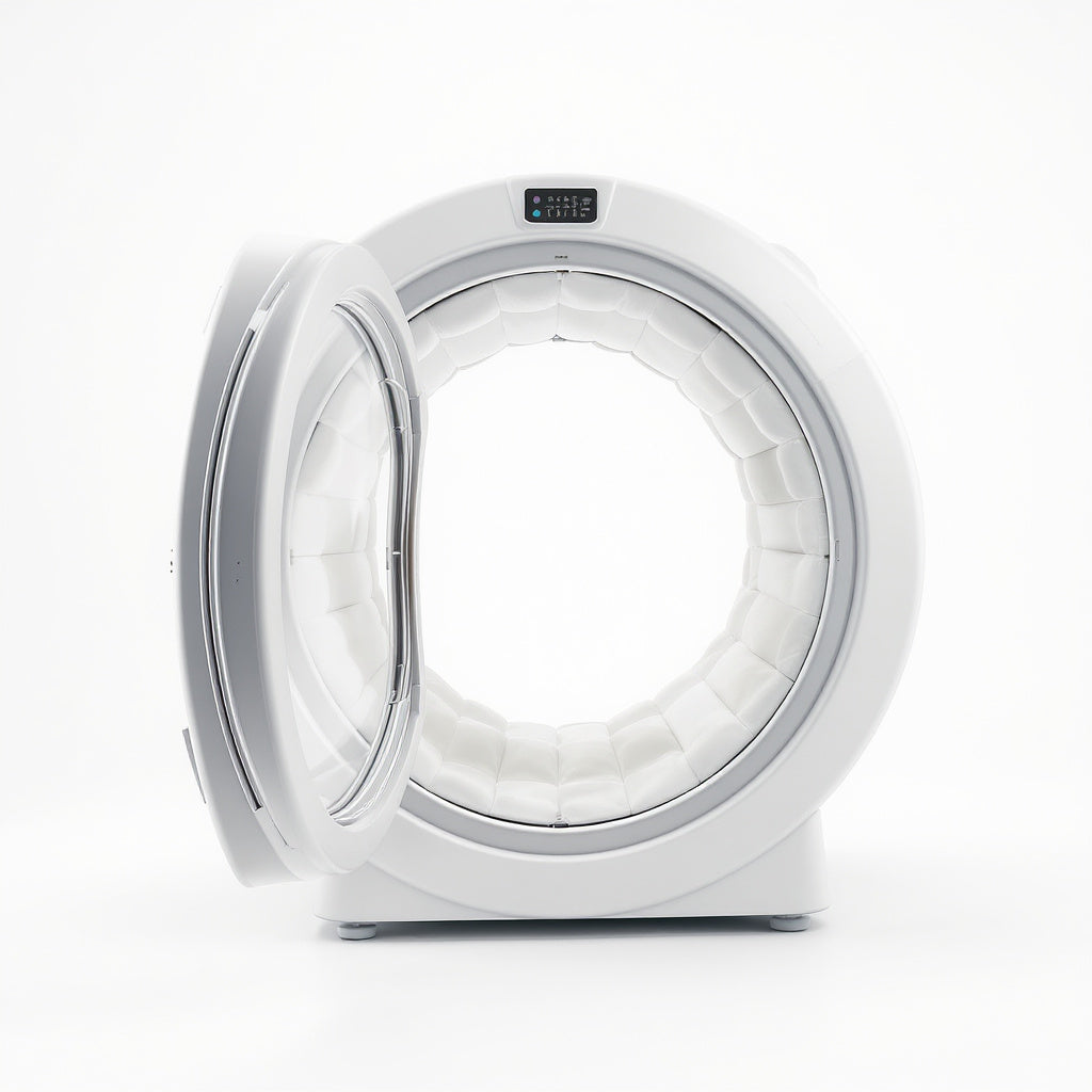 High-Strength PVC Portable Hyperbaric Chamber – 84 x 66 x 72 inches, White, Modern