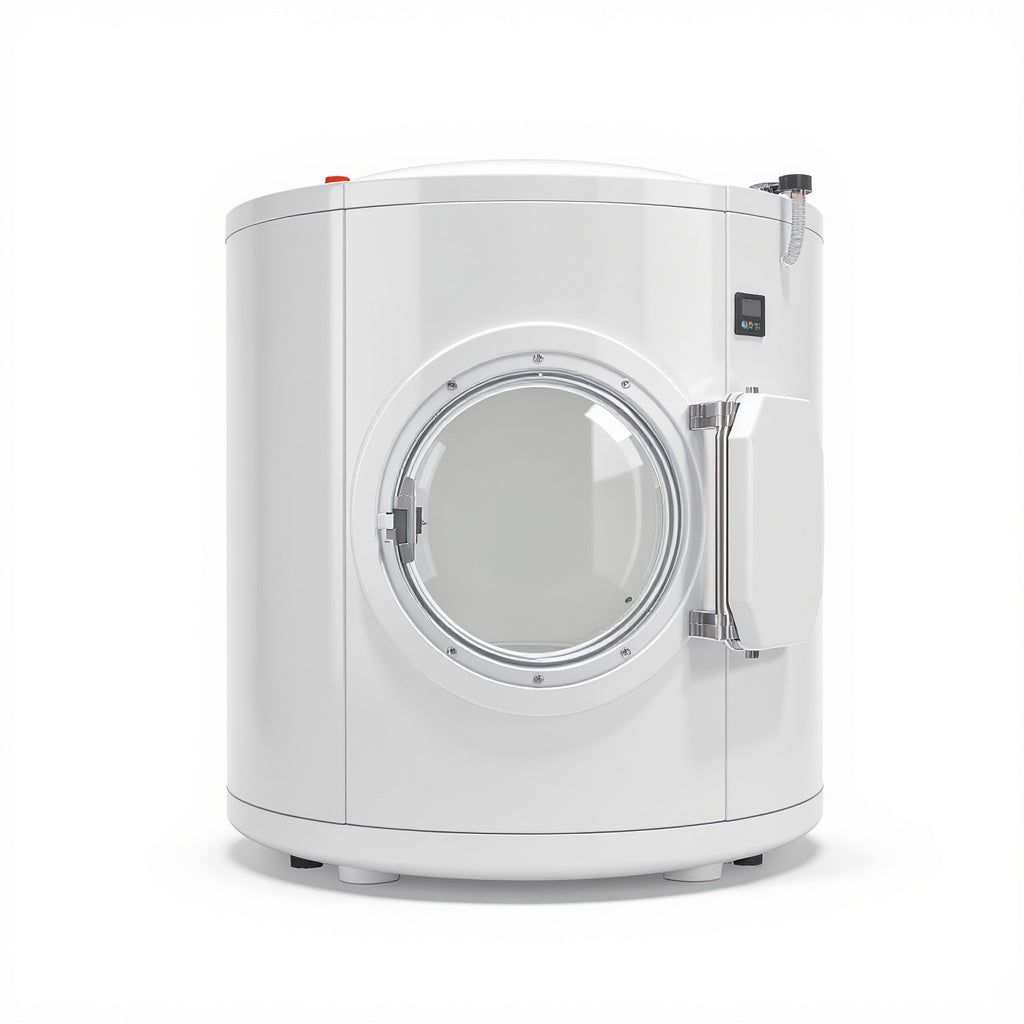 High-Density Polyethylene Portable Hyperbaric Chamber – 30 x 25 x 28 in, White, Modern
