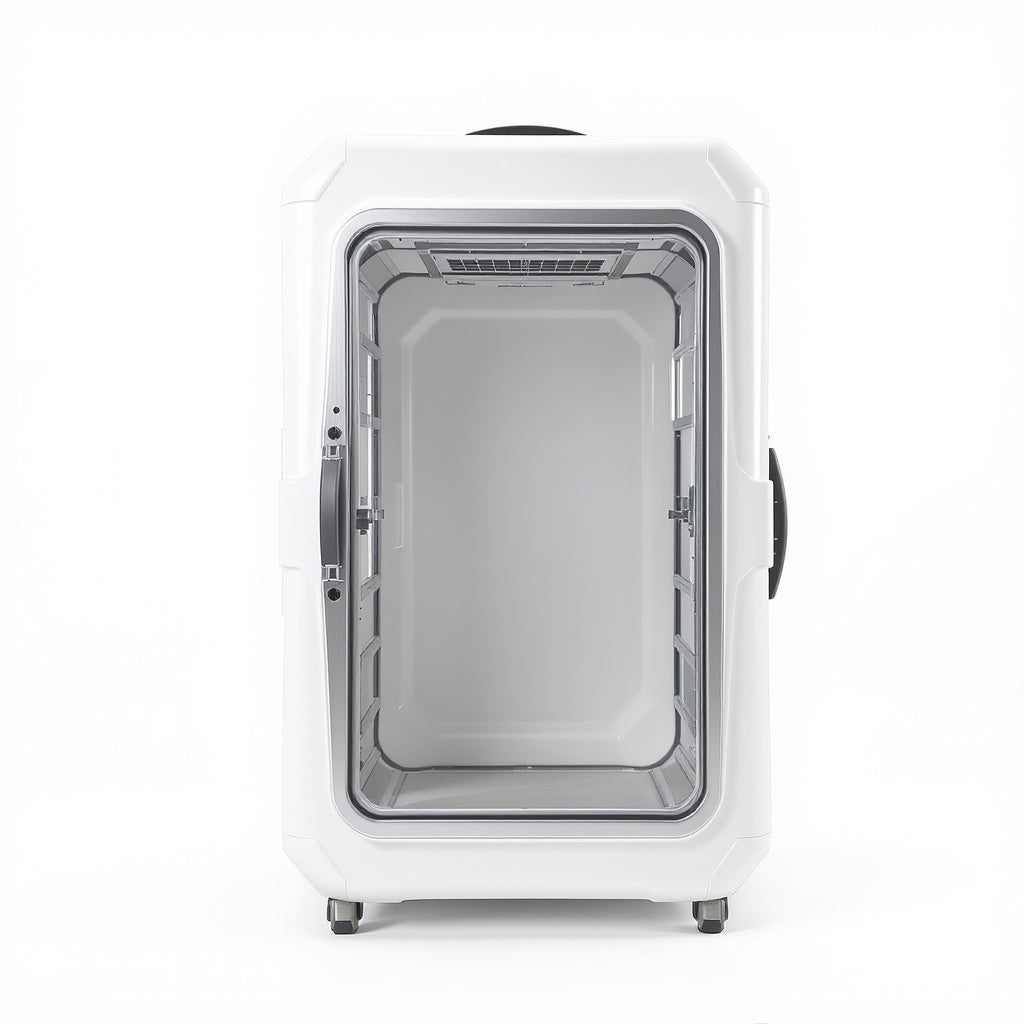 High-Density PVC Portable Hyperbaric Chamber – 30 x 24 x 36 in, White, Modern
