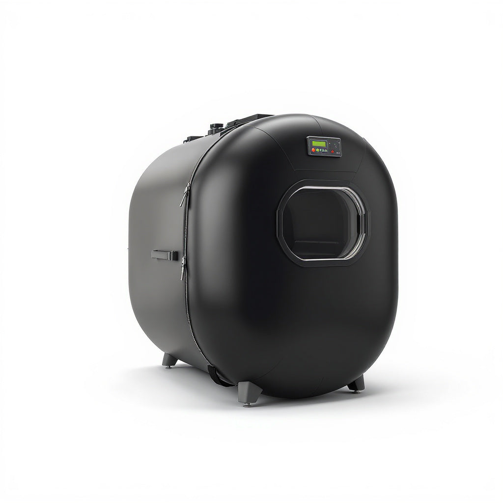 Medical-Grade PVC Portable Hyperbaric Chamber – 72 x 28 x 30 in, Black, Compact Design