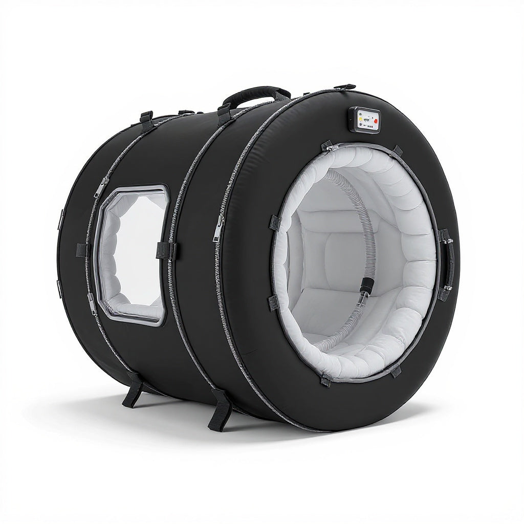 High-Density Nylon Portable Hyperbaric Chamber – 78 x 78 x 198 cm, PVC, Compact Design view 3