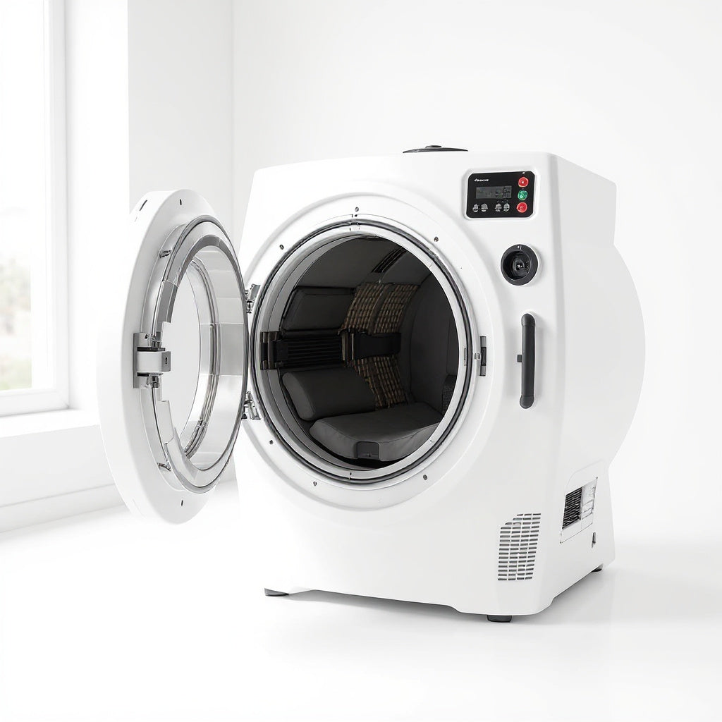 Plastic Hyperbaric Chamber – 36 x 28 x 28 in, White, Modern view 3