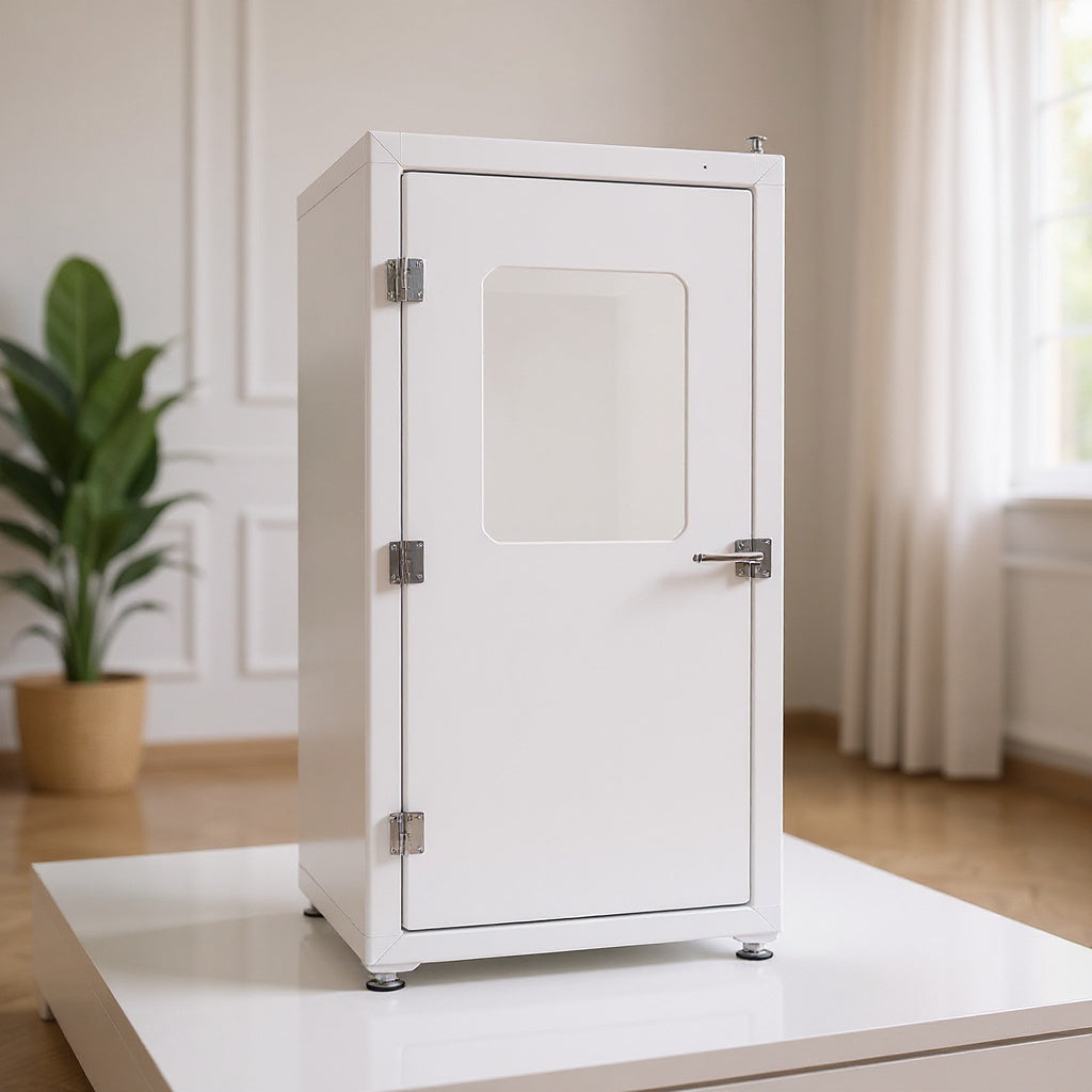 High-Strength Polymer Portable Oxygen Therapy Chamber – 30 x 20 x 40 in, White, Compact view 3