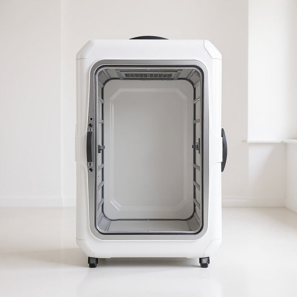 High-Density PVC Portable Hyperbaric Chamber – 30 x 24 x 36 in, White, Modern view 3