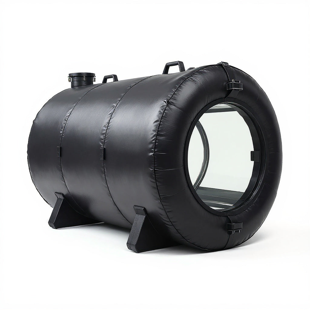 Nylon Hyperbaric Chamber – 36 x 36 x 80 in, Black, Portable view 3