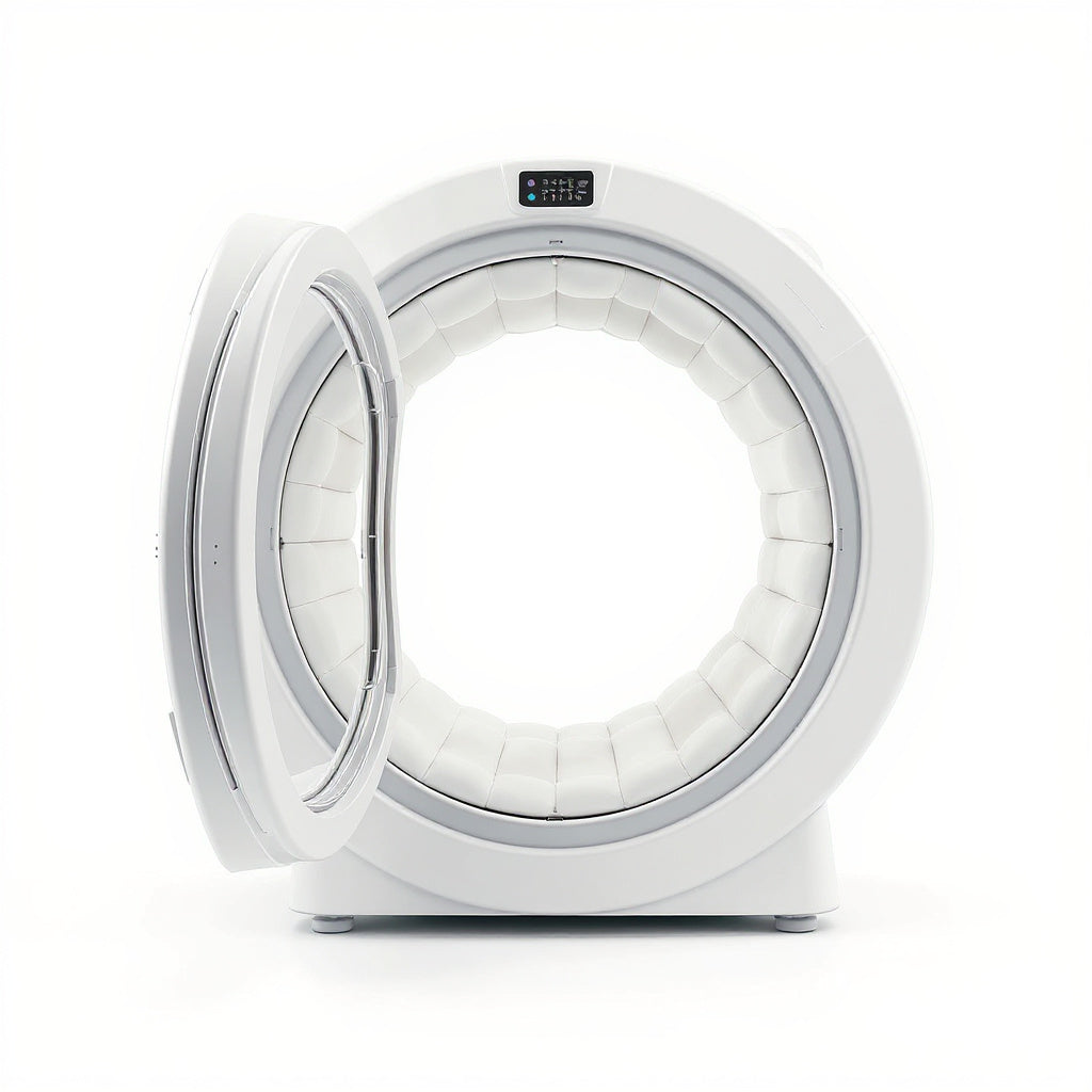 High-Strength PVC Portable Hyperbaric Chamber – 84 x 66 x 72 inches, White, Modern view 3