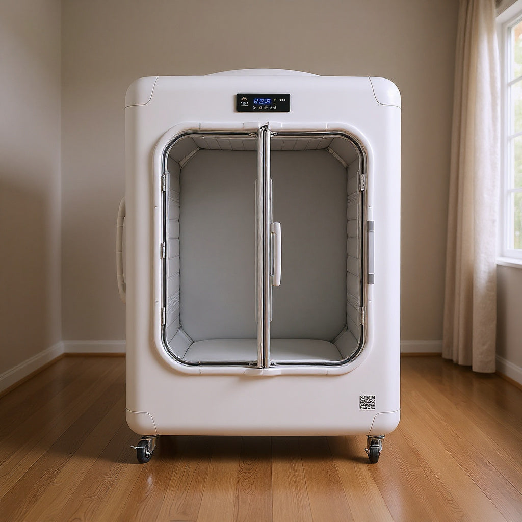 Medical-Grade Portable Hyperbaric Oxygen Chamber – 80 x 70 x 50 in, Compact, Modern view 3