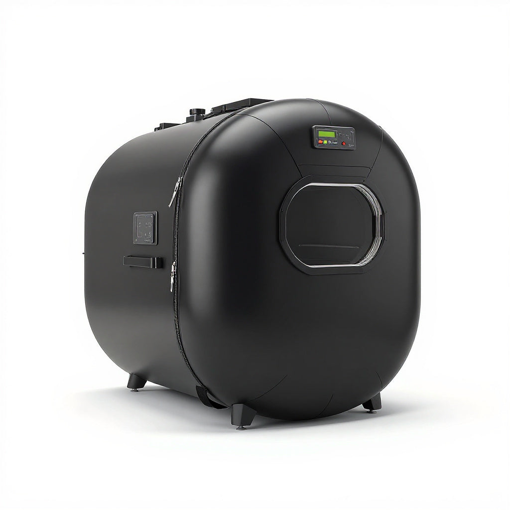 Medical-Grade PVC Portable Hyperbaric Chamber – 72 x 28 x 30 in, Black, Compact Design view 3