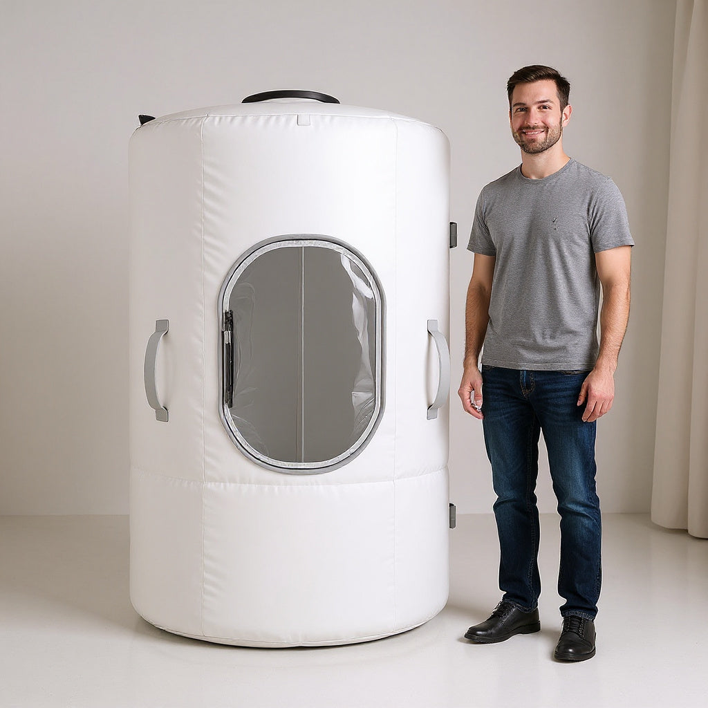 Durable Fabric Portable Hyperbaric Chamber – 32 x 32 x 72 in, Modern, Compact view 4