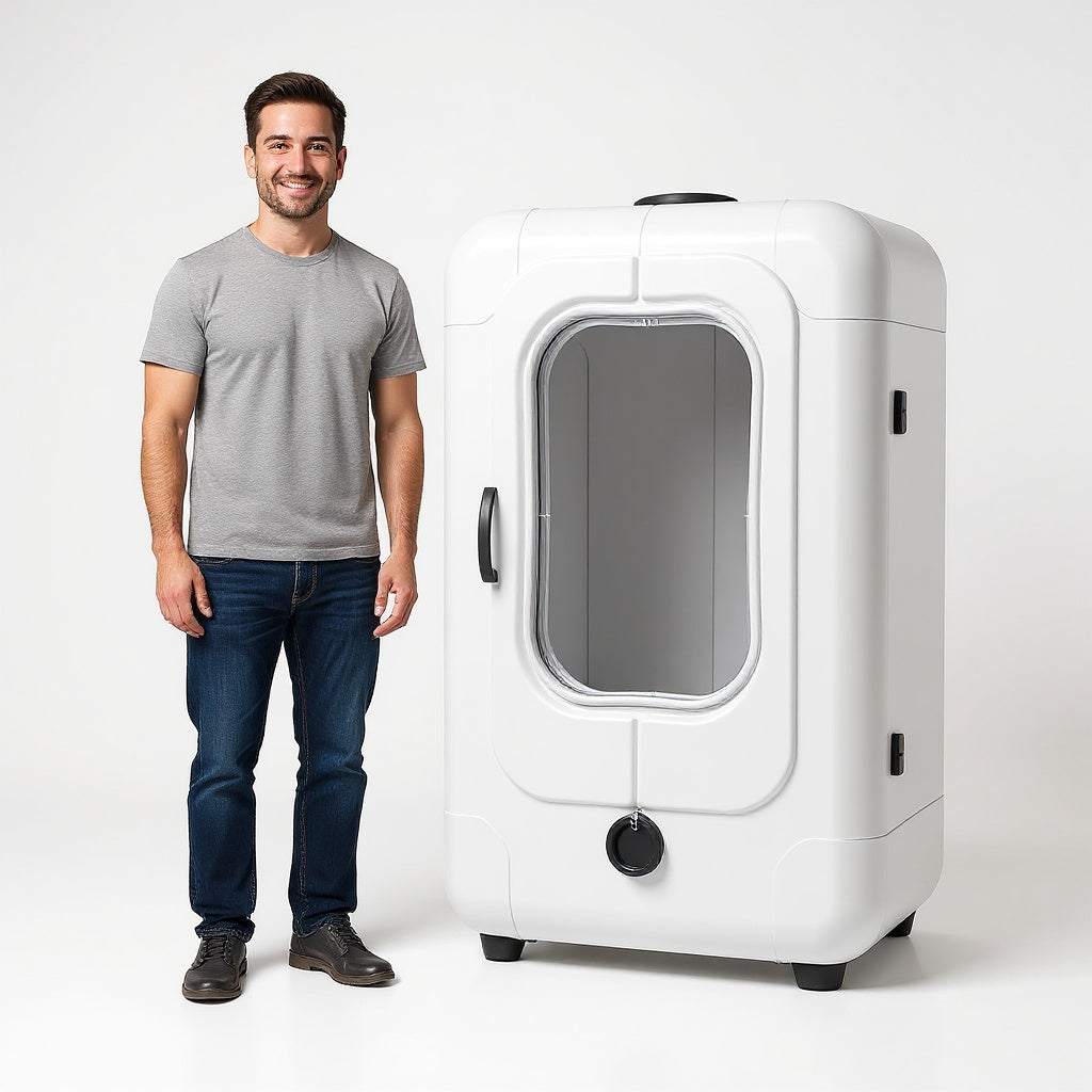 High-Density PVC Portable Hyperbaric Chamber – 72 x 28 x 31 Inches, Minimalist, Compact view 4