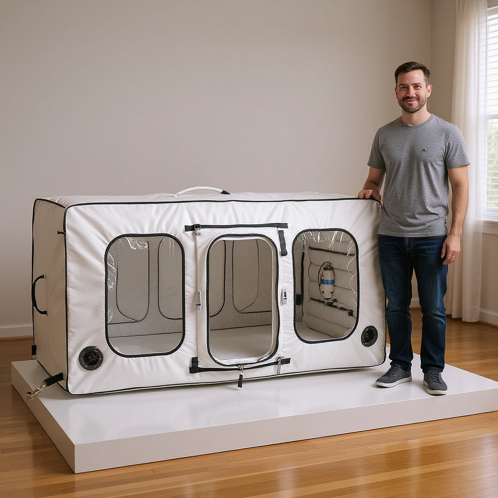 Nylon Portable Hyperbaric Chamber – 72 x 36 x 36 in, Lightweight, Modern view 4
