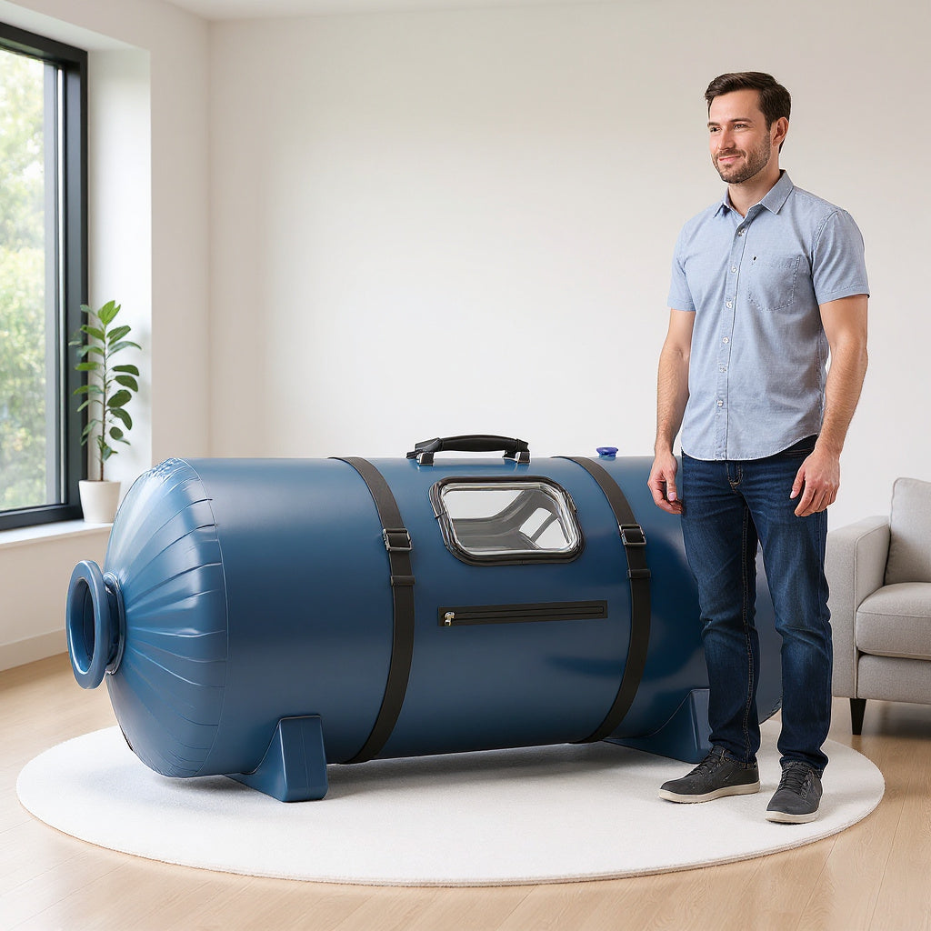 Nylon Portable Hyperbaric Oxygen Chamber – 30 x 30 x 80 in, PVC Finish, Compact Style view 4