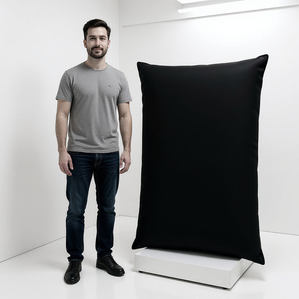 Memory Foam Comfort Cushion – 18 x 24 Inches, Soft Support, Black view 4